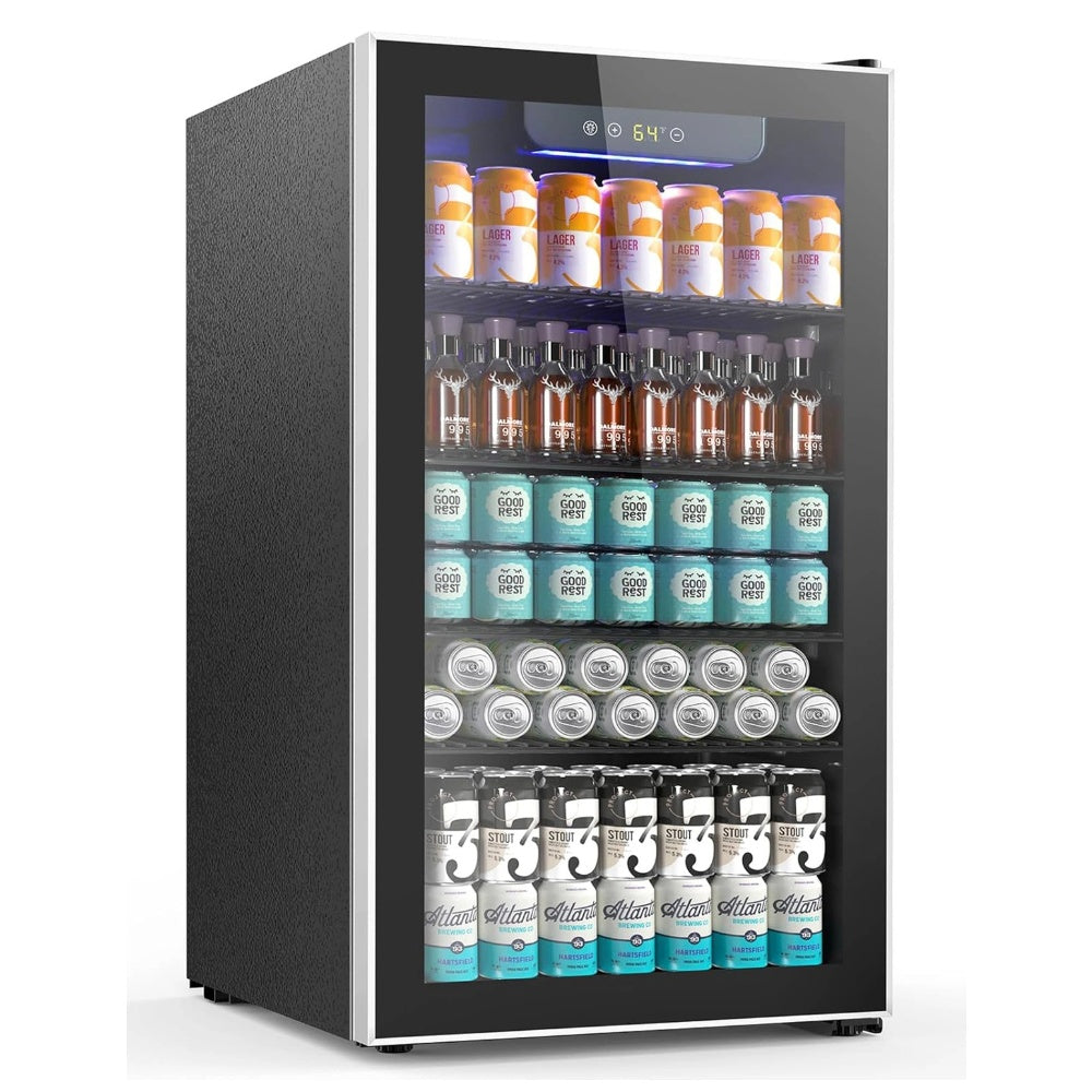 Cowsar 4.4/3.2/2.6 Cu.Ft Beverage Refrigerator Cooler, Reversible door