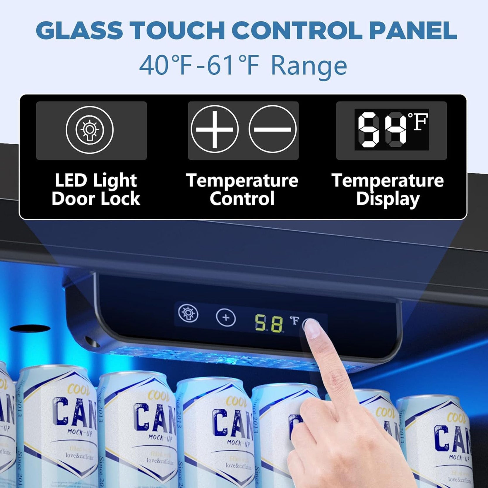 Cowsar 4.4/3.2/2.6 Cu.Ft Beverage Refrigerator Cooler, Reversible door