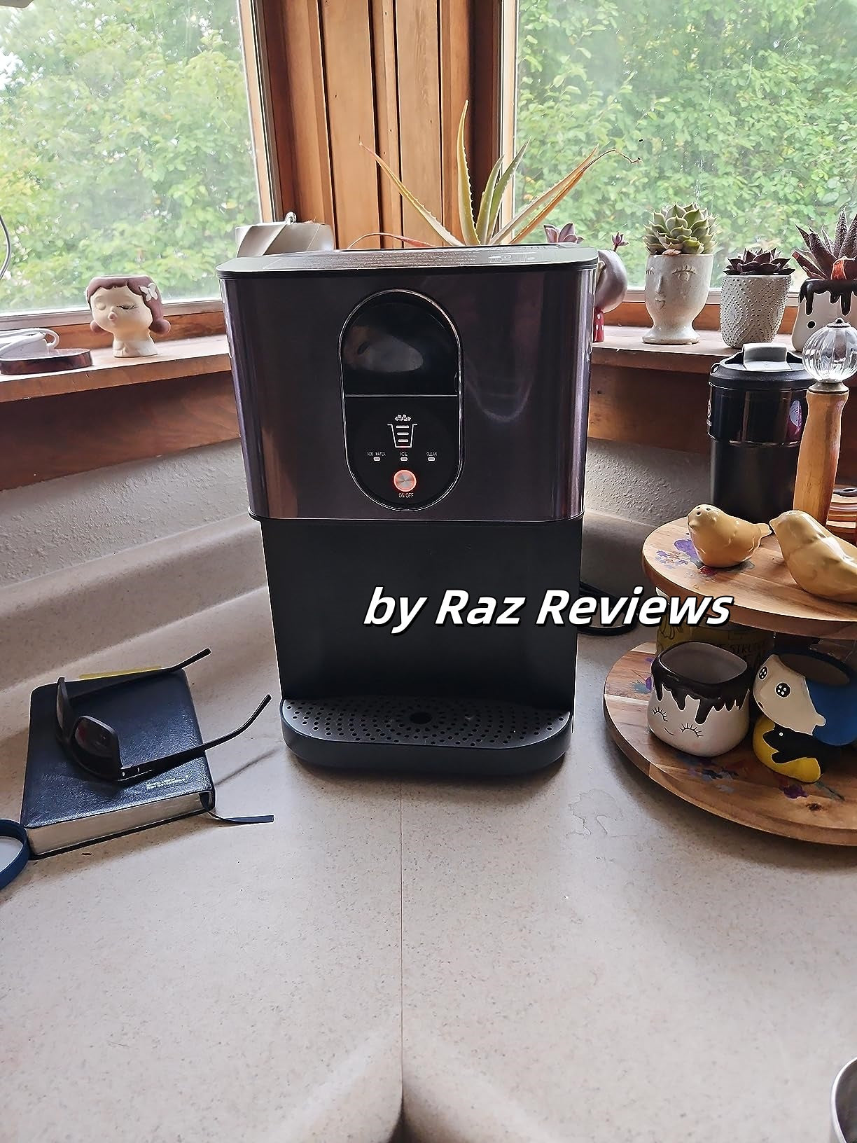 Cowsar 44lbs/24H Nugget Ice Maker Countertop Dispenser
