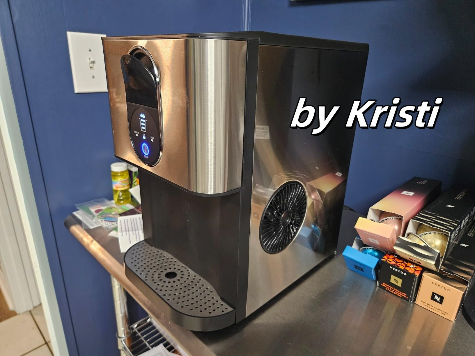 Cowsar 44lbs/24H Nugget Ice Maker Countertop Dispenser