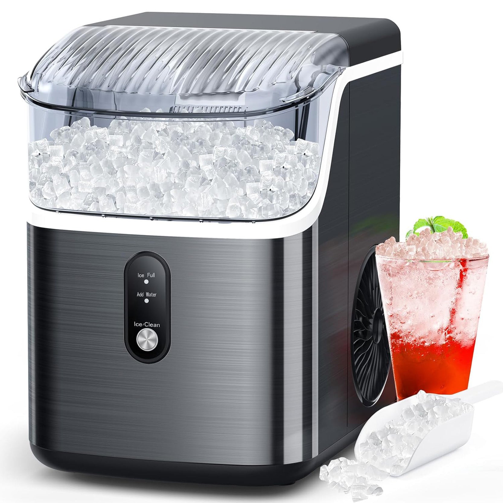 Cowsar 34lbs/24H Nugget Ice Makers Countertop