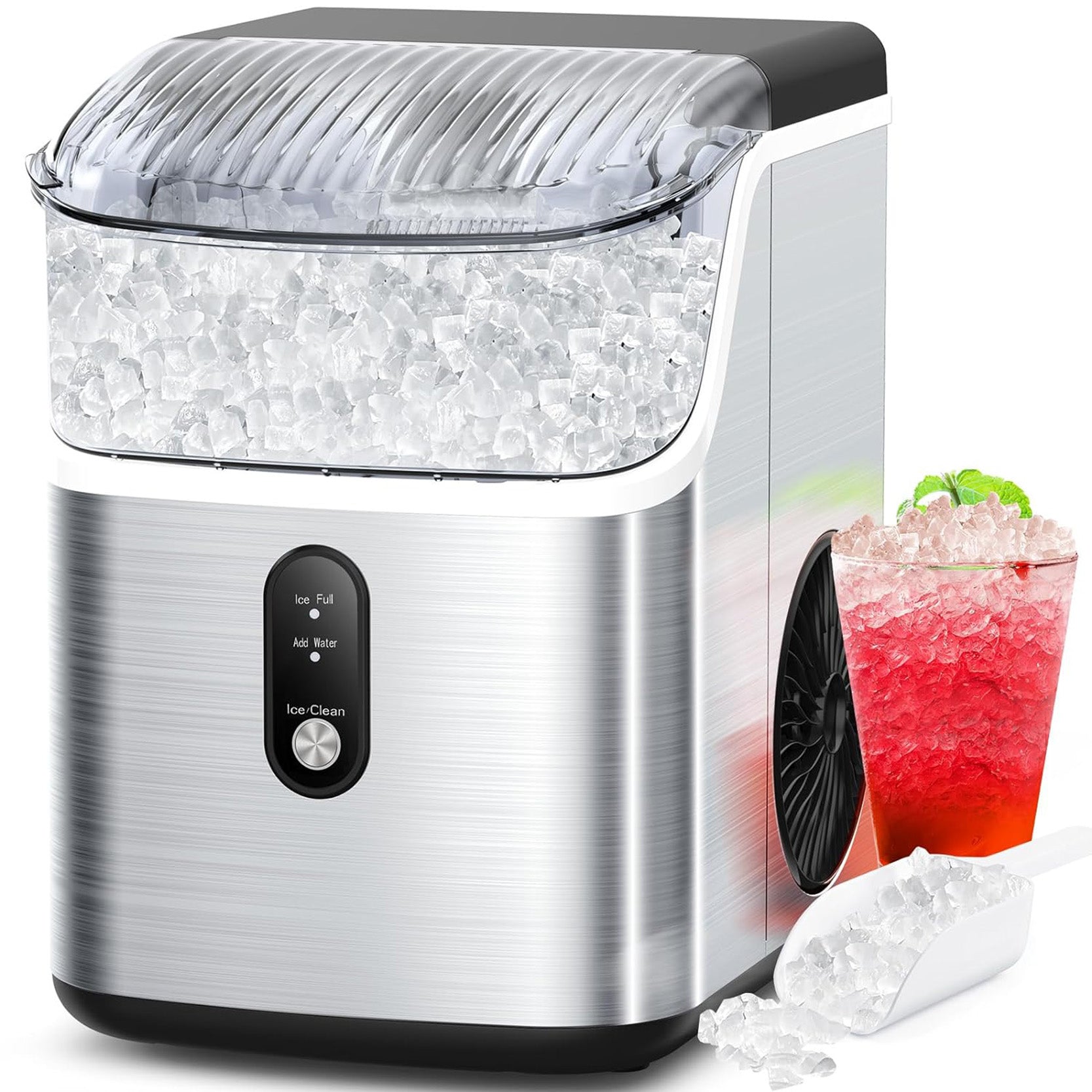 Cowsar 34lbs/24H Nugget Ice Makers Countertop